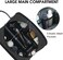 WANDF Travel Toiletry Bag for Men Large Toiletries Shaving Bag Water Resistant Hanging Dopp Kit Travel Accessories Bag for Women Men (Black