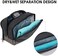 WANDF Travel Toiletry Bag for Men Large Toiletries Shaving Bag Water Resistant Hanging Dopp Kit Travel Accessories Bag for Women Men (Black