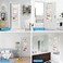 MAX Houser 4-Shelf Over The Door Hanging Organizer with 2 Metal Hooks, 4 Pocket Swing-Proof Behind Door Organizers with Clear Windows for Nursery Bathroom Closet,Dorm,Baby Diapers, Kids Toys (Beige