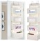 MAX Houser 4-Shelf Over The Door Hanging Organizer with 2 Metal Hooks, 4 Pocket Swing-Proof Behind Door Organizers with Clear Windows for Nursery Bathroom Closet,Dorm,Baby Diapers, Kids Toys (Beige