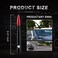 Miytsya Car Truck Bullet Antenna for GM Chevy Silverado 1500 2500 3500 HD Avalanche GMC Sierra 1500 2500 3500 Denali Heavy Duty Pickup Trucks Accessories (Red