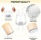 BALEINE 16 Pack Silicone Chair Leg Floor Protectors, Furniture Pads, ClearLarge, Non-Slip Rubber Grip, Cylindrical Shape