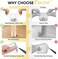 BALEINE 16 Pack Silicone Chair Leg Floor Protectors, Furniture Pads, ClearLarge, Non-Slip Rubber Grip, Cylindrical Shape