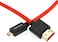 كابلات ألفين 8K 2.1 Micro-HDMI إلى HDMI كامل مضفر حلزوني لتسجيل Atomos-Ninja-V بدقة 4K-60P بسرعة 48 جيجابت في الثانية HDMI لكاميرات Canon-R5C وR5 وR6 (من 18 إلى 28 بوصة)