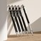 Nicpro 20PCS Black Metal Mechanical Pencil Set in Leather Case, 0.3, 0.5, 0.7, 0.9 mm2mm Lead Pencil Holders, (4B 2B HB 2HLead Refills (BlackColors, Erasers For Art Drafting Sketching Drawing