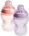 Tommee Tippee Closer to Nature Soft Feel Silicone Baby Bottle, Slow Flow Breast-Like, Anti Colic, Stain and Odor Resistant (9oz, 2 Count, Pink