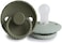 mushie Frigg Rope SilkySoft Silicone Baby PacifierMade in DenmarkBPA-Free (Olive/Sage, 0-6 Months