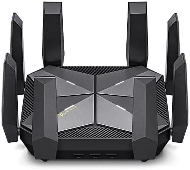 TP-Link AXE16000 Quad-Band WiFi 6E Router (Archer AXE300- Dual 10Gb Ports Wireless Internet Router, Gaming Router, Supports VPN Client, 2.5G WAN/LAN Port, 4 x Gigabit LAN Ports