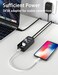 موزع USB 3.0 من فانتيسان، موزع USB رباعي المنافذ (4 منافذ بيانات USB 3.0، منفذ شحن ذكي واحد مع محول طاقة 5 فولت/3 أمبير ومفاتيح تشغيل/إيقاف فردية)