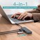 Vrllinking USB Hub,4 Port USB 2.0 Adapter USB Splitter,Multi USB Port Expander for iMac Pro, MacBook Air, Mac Mini/Pro, Surface Pro, Notebook PC, Laptop, USB Flash Drives and Mobile