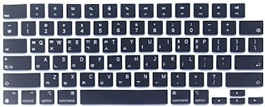 غطاء لوحة مفاتيح سيليكون من JuYuish يدعم اللغة الكورية، متوافق مع أجهزة MacBook Air 13.6 بوصة (2022) المزودة بشريحة M2 (A2681)، وMacBook Pro 14 بوصة (2021) (طراز A2442 M1 Pro/M1 Max)، وMacBook Pro 16