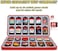 FUNLAB Switch Game Case Compatible with Nintendo Switch GamesMicro SD Cards, Switch Game Holder with 24 Game Card Storage - Pokedex Red