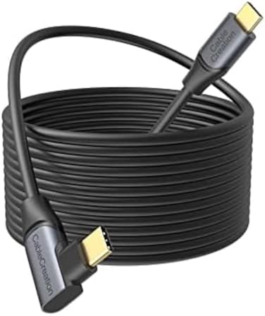 CableCreation 16FT Link VR Cable Compatible with Meta Quest Pro/Quest2/Pico4 and More VR Headset, 5Gbps USB C to C High Speed Cable, VR Headsets Accessories Gaming PC Link Cable 5 Meters.