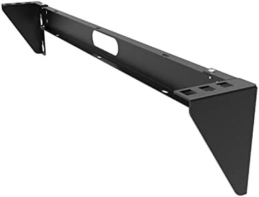 QiaoYoubang 1U Vertical Wall Mount Rack - Foldable Patch Panel Bracket for 19 inches Networking Equipments Including Hardware