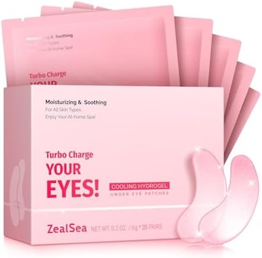 ZealSea 20 Pairs Under Eye Masks for Dark Circles and Puffy Eyes - Hydrating Eye Patches, Gel Eye Patches Eye Bags Treatment for Women - Cling to Eye Moisturizing Lighten Fine Lines