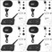 GaiRen Referee Headset, USB C Interface Communication System with Headset Earphone for Volleyball Official Football Soccer Handball (4 Pack