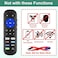 جهاز تحكم عن بعد من Yimaut لأجهزة Roku و Roku TV، بما في ذلك Roku 1 و 2 و 3 و 4 و Roku Express و Roku Premiere و Roku Ultra و TCL و Hisense و Onn Element و Sharp و Philips Roku TV. غير متوافق مع Roku