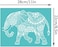 OLYCRAFT 2Pcs Self-Adhesive Silk Screen Printing Stencil Elephant Mandala Stencil Reusable Mesh Stencils Transfer Washable Home Decor for DIY T-Shirt Fabric Painting - 11x8.6 Inch