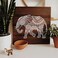 OLYCRAFT 2Pcs Self-Adhesive Silk Screen Printing Stencil Elephant Mandala Stencil Reusable Mesh Stencils Transfer Washable Home Decor for DIY T-Shirt Fabric Painting - 11x8.6 Inch