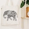 OLYCRAFT 2Pcs Self-Adhesive Silk Screen Printing Stencil Elephant Mandala Stencil Reusable Mesh Stencils Transfer Washable Home Decor for DIY T-Shirt Fabric Painting - 11x8.6 Inch