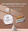 Lyridz Motion Sensor Night Light, Rechargeable Night Light USB Type-C, Removable Magnetic Stick on Cupboard, Stair, Hallway, Bedroom(3 Pack