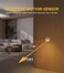 Lyridz Motion Sensor Night Light, Rechargeable Night Light USB Type-C, Removable Magnetic Stick on Cupboard, Stair, Hallway, Bedroom(3 Pack