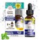 GuruNanda Concentrated Mouthwash, Helps with Bad Breath, Promotes Teeth Whitening, Made with 100% Natural Essential Oils, 1 Bottle Equals 300 Rinse, Fluoride-Free - Mint Flavored (2 oz