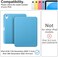 جراب Supveco لجهاز iPad الجيل العاشر 10.9 بوصة 2022 مع حامل قلم - [زوايا عرض متعددة، تشغيل/إيقاف تلقائي]، جراب فاخر قابل للطي مع غطاء خلفي من مادة TPU الناعمة لجهاز iPad الجيل العاشر 2022 - أزرق