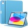 جراب Supveco لجهاز iPad الجيل العاشر 10.9 بوصة 2022 مع حامل قلم - [زوايا عرض متعددة، تشغيل/إيقاف تلقائي]، جراب فاخر قابل للطي مع غطاء خلفي من مادة TPU الناعمة لجهاز iPad الجيل العاشر 2022 - أزرق