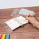 محفظة مجلدات NatSumeBasics A7 شفافة صغيرة الحجم، مجلد ميزانية A7 بحلقات ذهبية، مغلفات نقود، حافظات أوراق سائبة، غلاف حماية ناعم للمفكرة (A7، ذهبي)