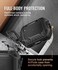 MOBOSI for AirPod Pro Case with Cleaner Kit, Compatible with Airpods Pro 2 Case Cover 1st/2nd Generation with LockKeychain, Full Body Shockproof Protective Case (2023/2022/2019, Black
