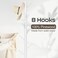 WANGMUXIA Coat Rack, Freestanding Coat Rack with 8 Hooks and 3 Adjustable Size Tree Coat Racks for Bedroom, Hallway, Entrance, Office, for Hats, Coats, Scarves, Handbags