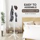 WANGMUXIA Coat Rack, Freestanding Coat Rack with 8 Hooks and 3 Adjustable Size Tree Coat Racks for Bedroom, Hallway, Entrance, Office, for Hats, Coats, Scarves, Handbags
