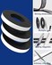 Gwybkq Magnetic Tape 3 Rolls 30Ft Flexible Magnet Strips with Strong Adhesive Backing (Each 10 Feet x 1/16" Thick x 1/2" WideAnisotropic Magnetic Roll