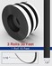 Gwybkq Magnetic Tape 3 Rolls 30Ft Flexible Magnet Strips with Strong Adhesive Backing (Each 10 Feet x 1/16" Thick x 1/2" WideAnisotropic Magnetic Roll