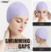 Tripsky Silicone Swim Cap,Comfortable Bathing Cap Ideal for Curly Short Medium Long Hair, Swimming Cap for Women and Men, Shower Caps Keep Hairstyle Unchanged
