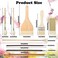 Geelin 9 Pcs Pottery Glaze Brushes Ceramic Brushes Set Different Shapes for Pottery Acrylic Watercolor Wool Bristle Art Paintbrush Sets for Painting Artists Rock Adults