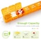 AUVON Moistureproof Monthly Pill Organizer, Travel-Friendly Weekly Pill Box with Removable 4 Weeks Pill Case Rows, Large 28 Days Pill Container for Fish Oils, Vitamins, Supplements and Medications