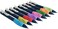 OSteed Ergonomic Pencil Grips Silicone 8 Pcs for Kids and Adults Handwriting, Gel Pen Grips with 3 Concaves, 1 Pack 4 Colors