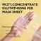 Genabelle Glutathione Brightening Ampoule Mask - Lightweight, Intensive Brightening Mask Sheet 5pcs