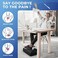 BlissTrends Foot Rest for Under Desk at Work-Versatile Foot Stool with Washable Cover-Comfortable Footrest with 2 Adjustable Heights for Car,Home and Office to Relieve Back,Lumbar,Knee Pain-Black