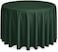 Lann's Linens - 120" Round Premium Tablecloth for Wedding/Banquet/Restaurant - Polyester Fabric Table Cloth - Hunter Green