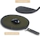 OLizee 2 in 1 Convertible Round Travel Mouse Pad Mouse Zipper Pouch Wireless Mouse Storage Case Flat Mouse Mat Mouse Travel Bag for Outdoor Business Trip