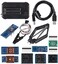 يدعم مبرمج ACEIRMC T48 TL866-3G معالج 31000ICS لـ EPROM/MCU/SPI/Nor/NAND Flash/EMMC/IC Tester/ TL866CS TL866II Plus مع محول 9 (مضيف مبرمج T48، محول 9)