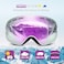 EXP VISION Snowboard Ski Goggles Men Women Youth, Anti Fog OTG Winter Snow Goggles Spherical Detachable Lens
