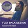 napfun Travel Pillow, 100% Pure Memory Foam Neck Pillows for Travel Airplane Headrest Flight Plane Accessories, Deep Grey, Medium (120-200LB