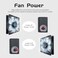 Easy Cloud 120mm &times; 25mm Computer Fan with AC Plug, Variable Speed Axial Muffin Fan with Controller 120V 110V 220V Fan Small 12V Case Cooling Fan for PC Server Cabinet Doorway Receiver Xbox Greenhouse