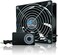 Easy Cloud 120mm &times; 25mm Computer Fan with AC Plug, Variable Speed Axial Muffin Fan with Controller 120V 110V 220V Fan Small 12V Case Cooling Fan for PC Server Cabinet Doorway Receiver Xbox Greenhouse