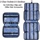 HUHYNN Hair Accessories Organizer for Girls, Hair Accessories Storage Bag, Hair Bow Storage Organaizer for Girls with Multi-Compartments, Baby Hair Accessories Organizer for Travel