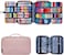 HUHYNN Hair Accessories Organizer for Girls, Hair Accessories Storage Bag, Hair Bow Storage Organaizer for Girls with Multi-Compartments, Baby Hair Accessories Organizer for Travel